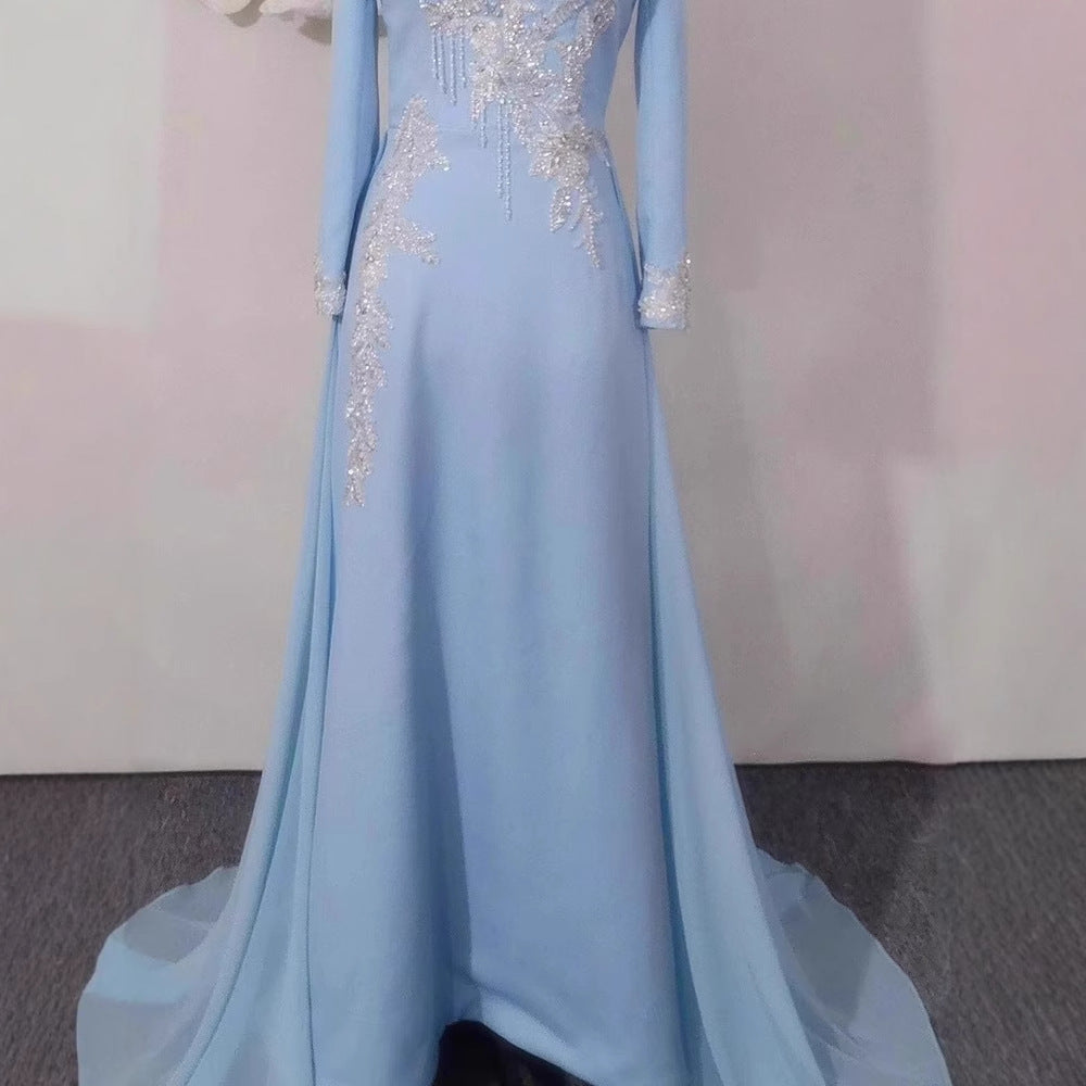 Light Luxury Minority Temperament Long Sleeve Performance Costume - kinko