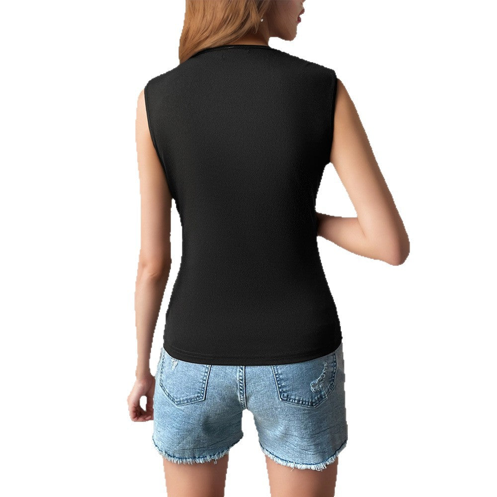 Women's Slim-fit Bottoming Graceful Vest Top - kinko
