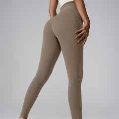 New Sports Trousers Pocket High Waist Seamless Nude Feel Yoga Pants - kinko