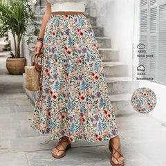 Women's Fashionable Personalized Floral Pastoral Skirt - kinko