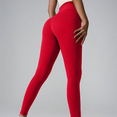 New Sports Trousers Pocket High Waist Seamless Nude Feel Yoga Pants - kinko