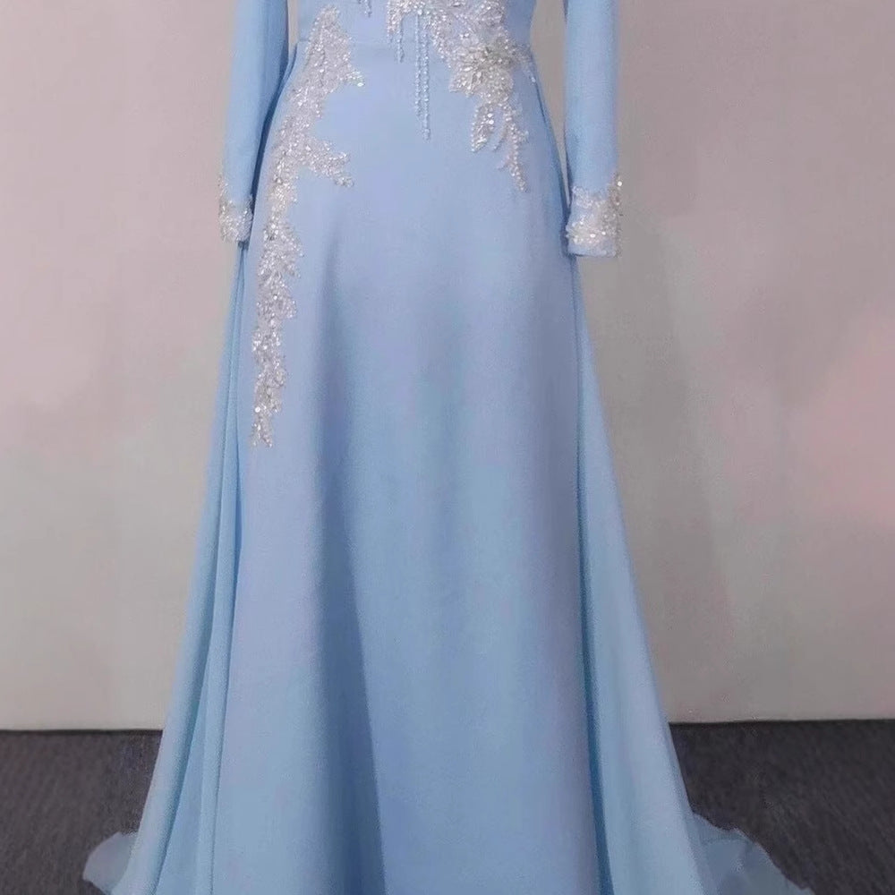 Light Luxury Minority Temperament Long Sleeve Performance Costume - kinko