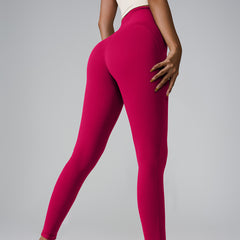 New Sports Trousers Pocket High Waist Seamless Nude Feel Yoga Pants - kinko