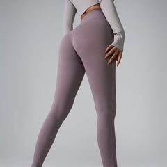 New Sports Trousers Pocket High Waist Seamless Nude Feel Yoga Pants - kinko