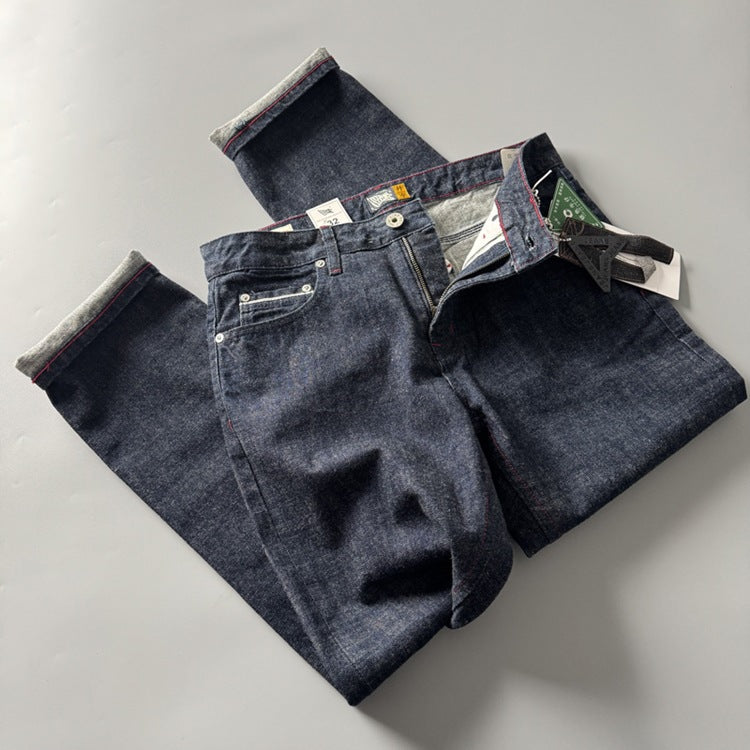 Fashion American Retro Straight Long Pants Men - kinko