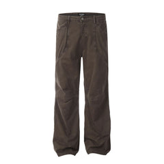 Jeans Men's Loose Straight Wide Leg Trousers Overalls - kinko