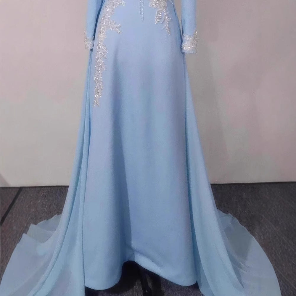 Light Luxury Minority Temperament Long Sleeve Performance Costume - kinko