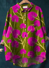 Loose Print Crew Neck Casual Plus Size Women's T-shirt - kinko