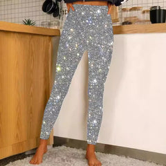 European And American Leggings Sequined Casual Outdoor Pants - kinko