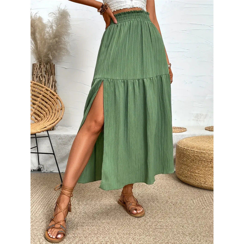 Spring And Summer High-grade Long Skirt Women - kinko
