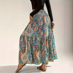 Women's Summer Paisley Printed Persian Skirt - kinko