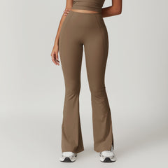 Outer Wear High Waist Wide Leg Hip Raise Yoga Pants - kinko