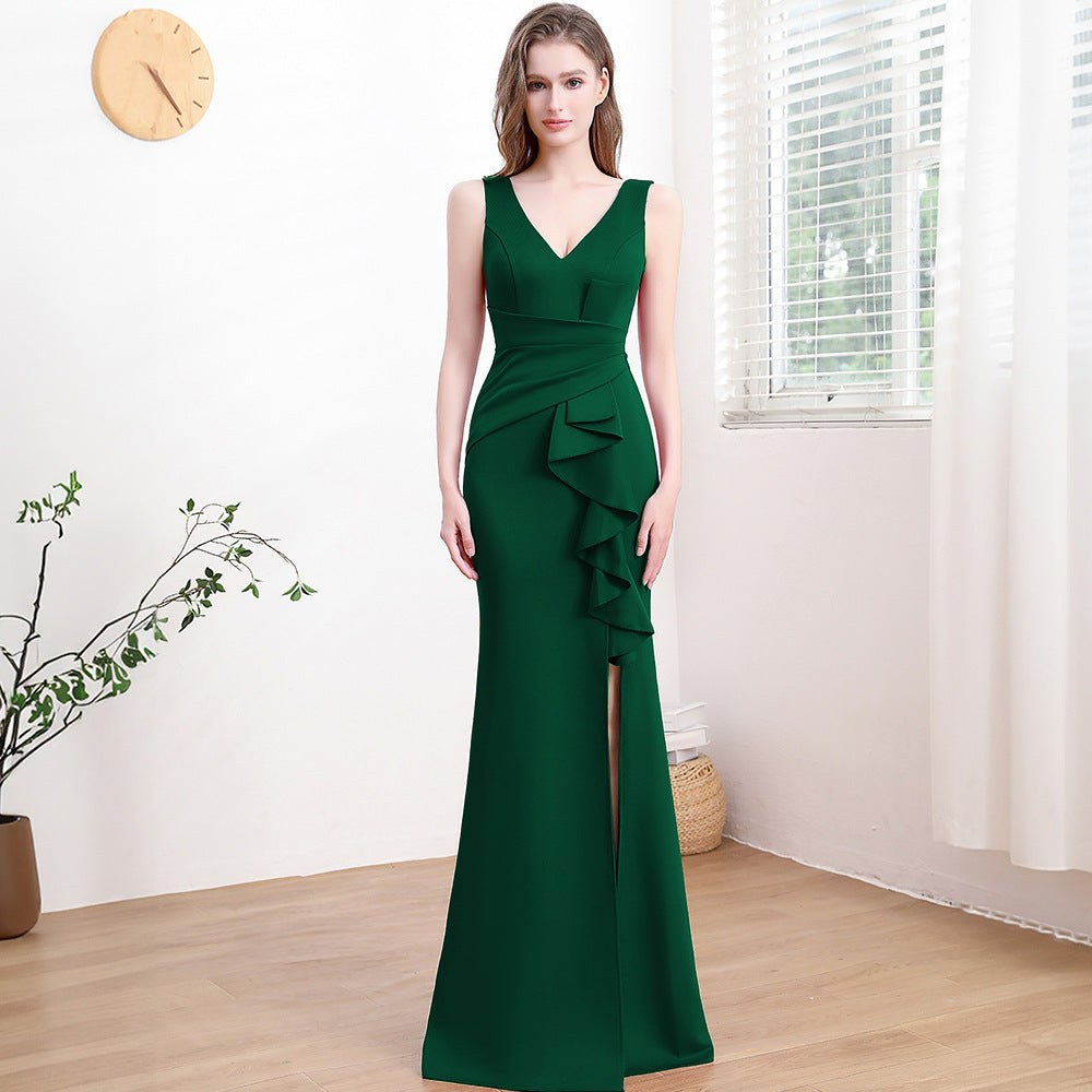 Evening Gown For Women High-end Elegant Simple And Light Luxury - kinko