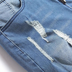 Men's Ripped Fashion Personality Street Trend Style Jeans - kinko
