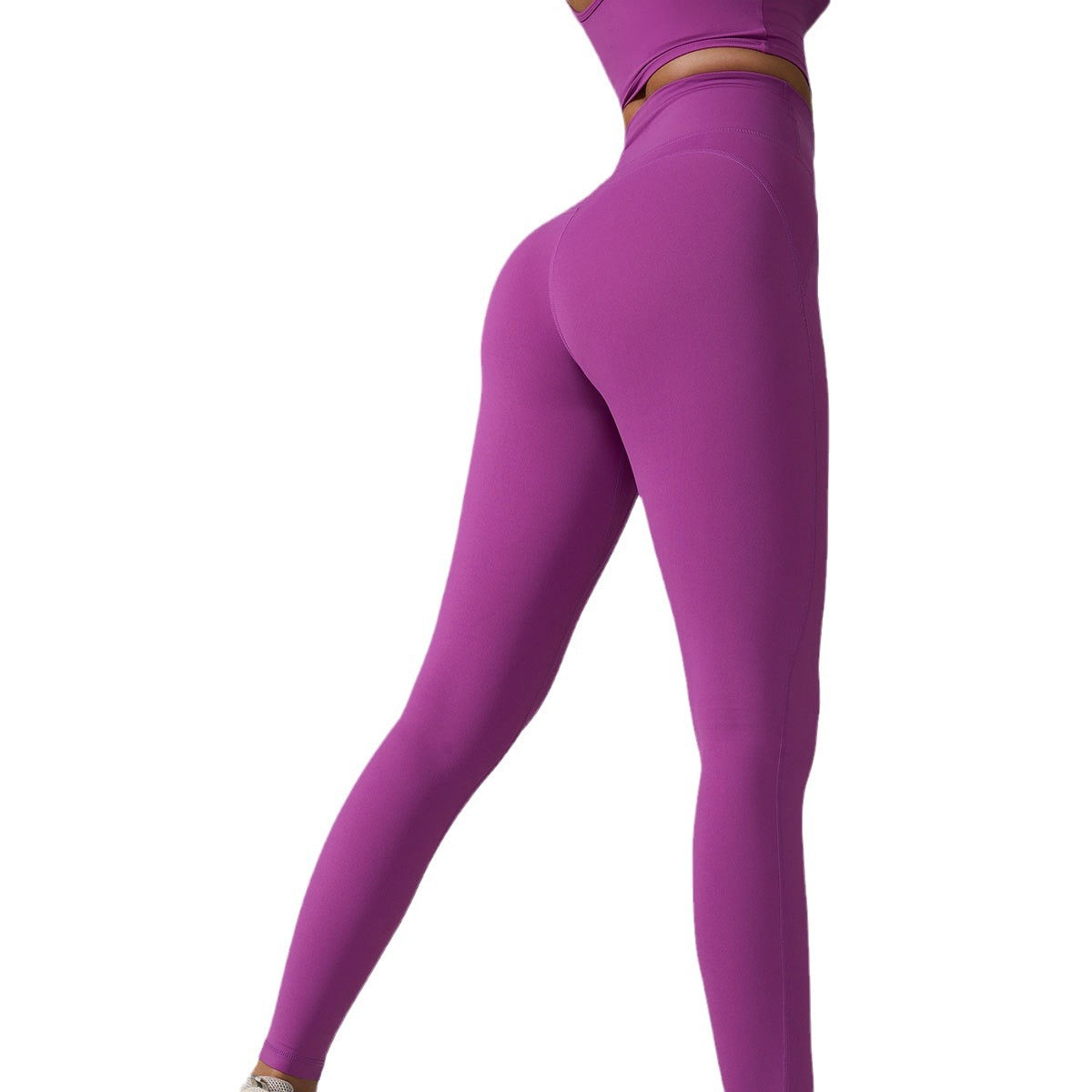 New Sports Trousers Pocket High Waist Seamless Nude Feel Yoga Pants - kinko