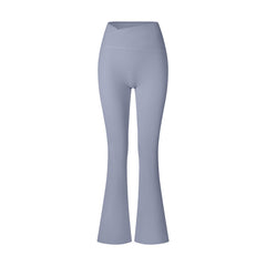 Women's Brushed Texture High Waist Cross Shaping Yoga Pants - kinko