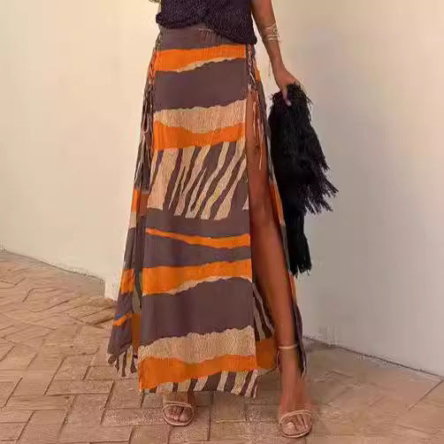 Seaside Beach Vacation Women's Split Skirt - kinko