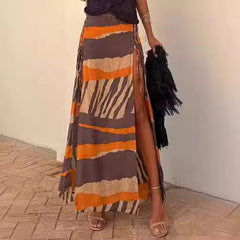 Seaside Beach Vacation Women's Split Skirt - kinko