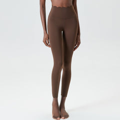 Small Wave Yoga Pants Plus Size Lycra Milk Leather Tight Trousers For Women - kinko