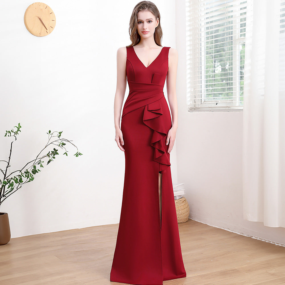 Evening Gown For Women High-end Elegant Simple And Light Luxury - kinko