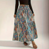 Women's Summer Paisley Printed Persian Skirt - kinko