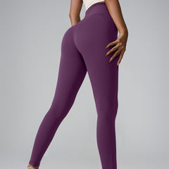 New Sports Trousers Pocket High Waist Seamless Nude Feel Yoga Pants - kinko