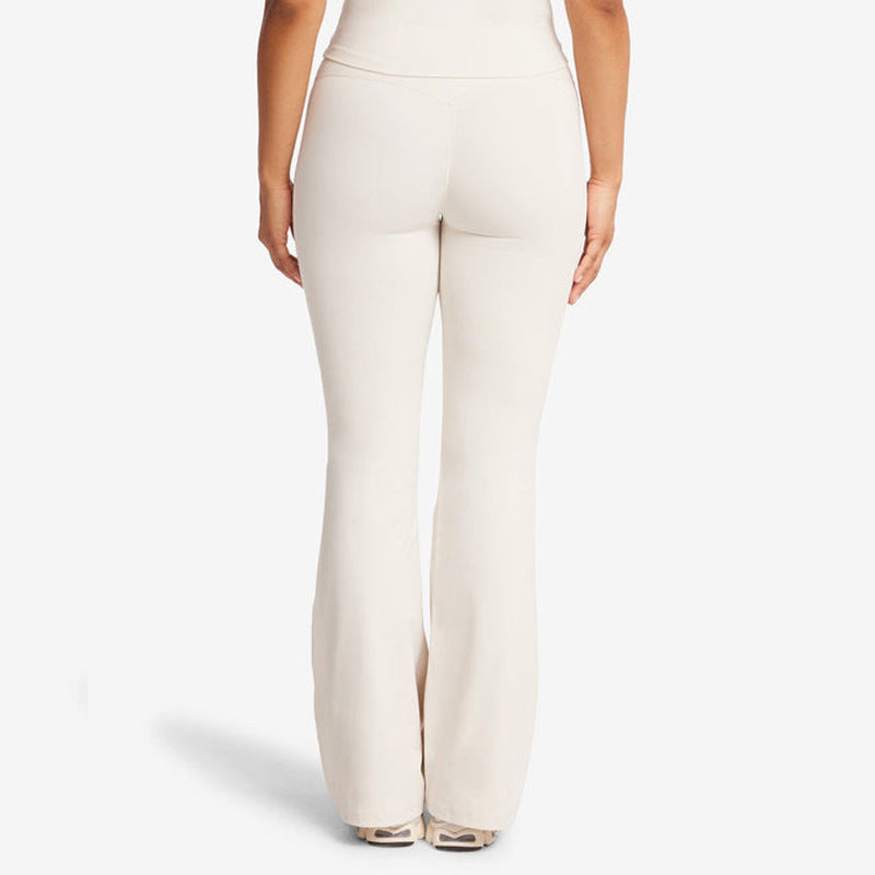 Waist Shaping Yoga Bootleg Pants - kinko