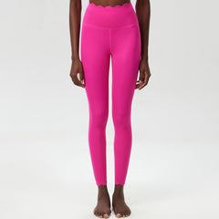 Small Wave Yoga Pants Plus Size Lycra Milk Leather Tight Trousers For Women - kinko