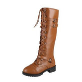 Autumn Winter Solid Color Wear Resistant Non Slip Boots Women Boots Sexy Knight Boots Women