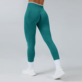Seamless Knitted Tight High Waist Quick-drying Sports Yoga Pants - kinko