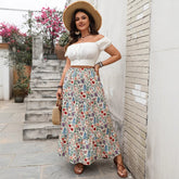 Women's Fashionable Personalized Floral Pastoral Skirt - kinko