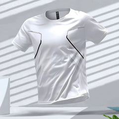 2025 New Summer T-shirt Sports Running 3d T Shirts For Men Fashion Casual Short Sleeve O-Neck Tops Tees Gym Clothes Color Block