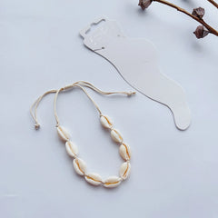 Muschel-Fußkettchen für Damen, geflochten, Strand, Strandresort, Boho-Stil, Accessoires, Schmuck