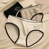 Women Crotch Pure Panties Underpants Cute Seamless Comfortable Underwear Solid Briefs Ladies Low-Rise Lingerie Underwears