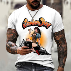 Men's Oversize T-Shirt Gym T-Shirts Man Chic Crew Neck Male T-Shirt Short Sleeve Polyester Clothing Casual Tops Tees Men T-Shirt