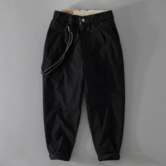 2025 New Men's clothing, Japanese workwear, pants, versatile, loose fit, youth heavyweight casual workwear, men's pants