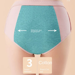 4pcs High-waisted Oversized Physiological Underwear Cotton Underwear WOMEN'S Menstrual Leakproof Safety Sanitary Pants