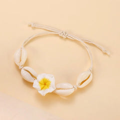 2025 קיץ חדש בוהמי צדף בעבודת יד קלוע קרסול צמידי לנשים חוף צמידי קרסול תכשיטים אביזרי מתנות