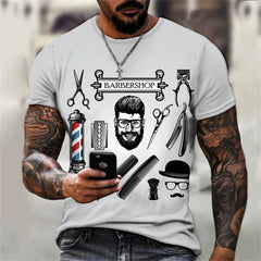 Men's Oversize T-Shirt Gym T-Shirts Man Chic Crew Neck Male T-Shirt Short Sleeve Polyester Clothing Casual Tops Tees Men T-Shirt