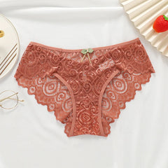 Women Sexy Underpants Lace Panties Low-waist Underwear Briefs Female Breathable Lingerie Temptation Hollow Out Intimates Panty