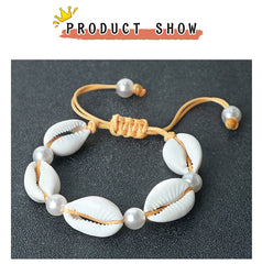 צמידי קרסול צדף לנשים קיץ צמיד יחף חוף אוקיינוס צבעוני קשר מתכוונן בוהמי אביזרי תכשיטי מתנות