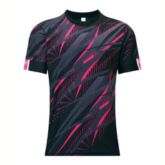 Lässiges Fitness-T-Shirt, Sommer, Kurzarm, Herren-T-Shirt mit modischem Print, Streetwear, Oversized-Schnitt, Outdoor-Oberteil, Sportbekleidung