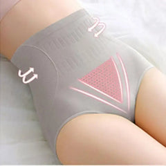 Women's High-waisted Cotton Underwear Hip Lift Belly Tuck Underpants Graphene Antibacterial Panties Seamless Female Briefs