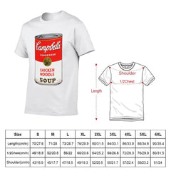 Andy Warhol Campbell's Soup T-Shirt man t shirt cotton cotton tshirt 100% T-Shirt