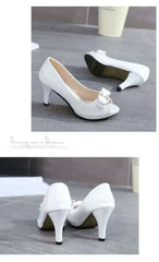 2024 Female Stiletto High Heel Shoes Woman Pumps Sexy Open Toe Fish Mouth Shoes Woman Bowknot Party Sandals Ladies Summer Shoes