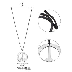 Men Hippie Costume Set Disco Costume Accessories Women Disco Necklace Sunglasses Mustache Halloween Party Character Costumes