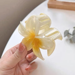 Beach Vacation Bohemia Style Fashion Egg Flower Hair Clips Flower Large Hair Claw Hairpin For Women Girls Accessories