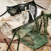 Women's Lace Bow Panties Comfort Hollow Out Briefs Heart Underwear Woman Sexy Pantys Intimates Underpants M L XL