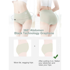 5 Pack Women's Cotton High Waisted Underwear - Tummy Control & Butt Lift, Graphene Antibacterial, Breathable Comfort, No Ride Up