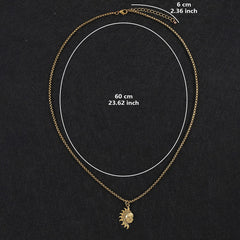 Asymmetrische Accessoires mit Sonne und Mond, Herren- und Damenhalsbänder aus Titanstahl, die zu jedem Stil und jeder Persönlichkeit passen.